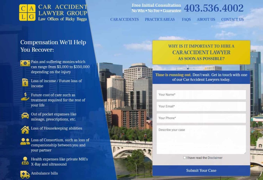 Car Accident Lawyer Group's Homepage