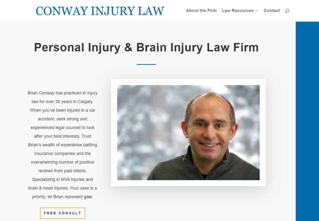 Conway Law Firm's Homepage