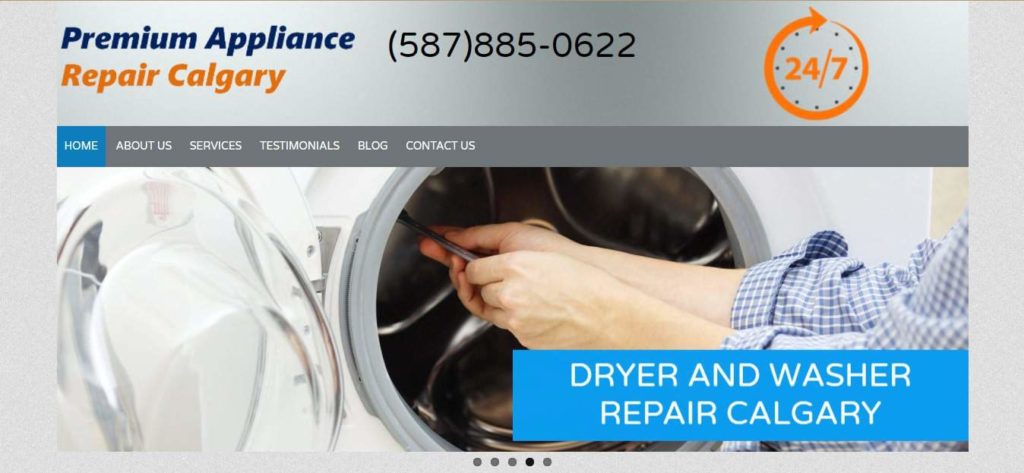 Premium Appliance Repair Calgary's Homepage