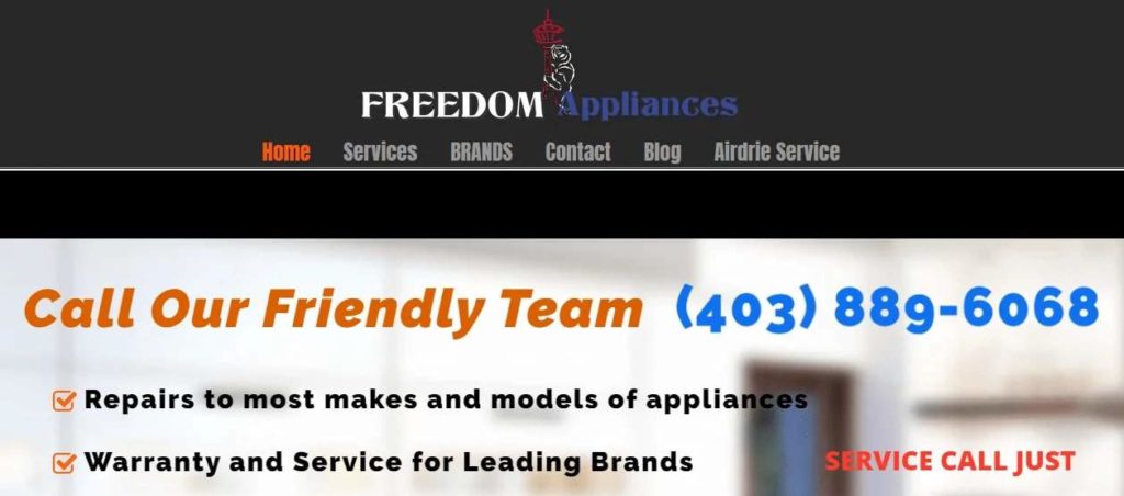 Freedom Appliances' Homepage