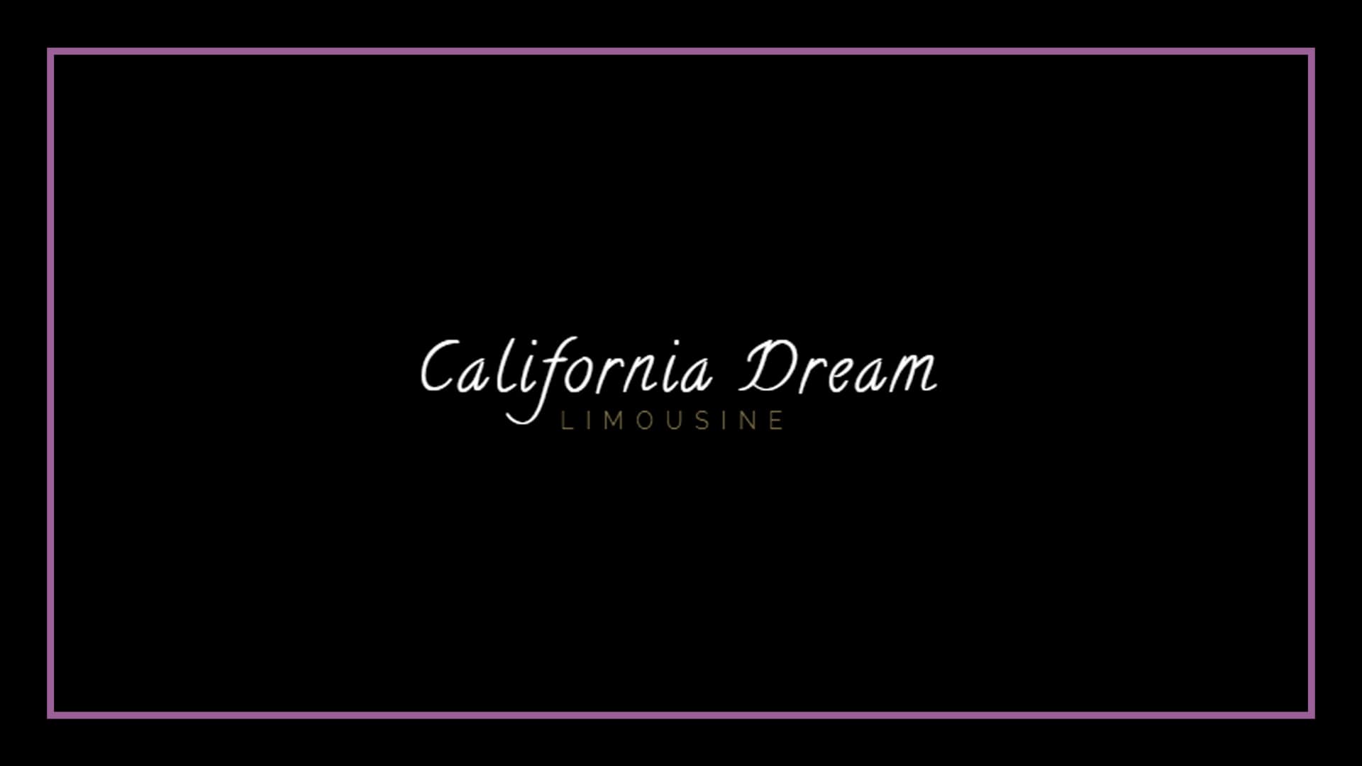 California Dream Limousine's Banner
