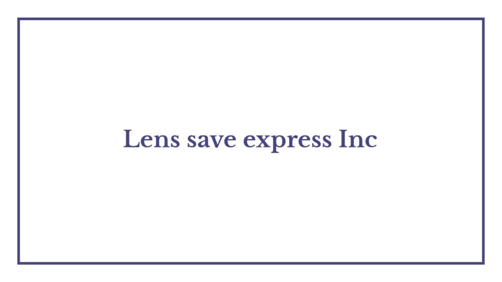 Lens Save Express Optical's Banner