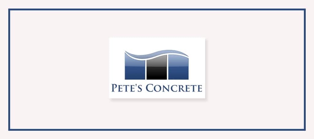 Pete’s Concrete's Banner