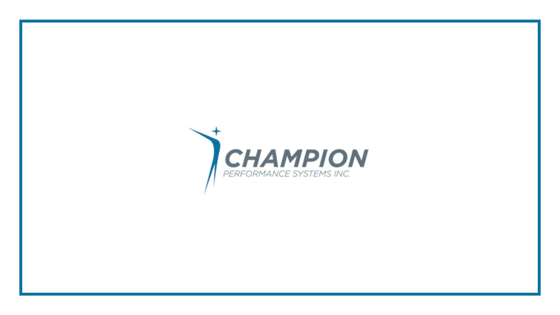 Ken Larson as the CEO Of Champion Performance's Banner