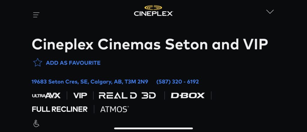 Cineplex Cinemas Seton and VIP Homepage