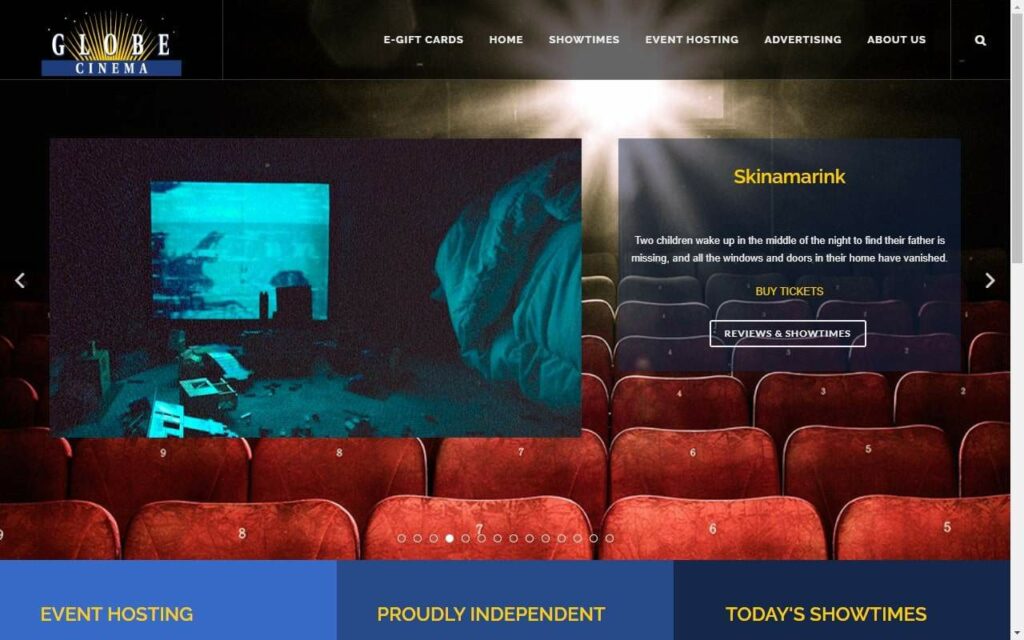 Globe Cinema Homepage