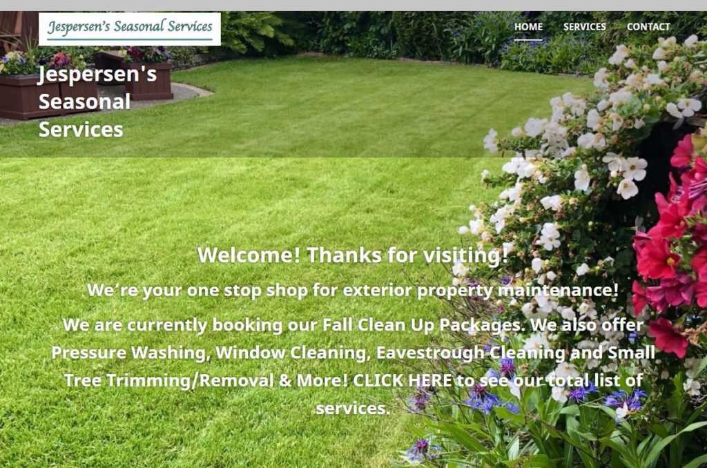 Jespersen’s Seasonal Services' Homepage
