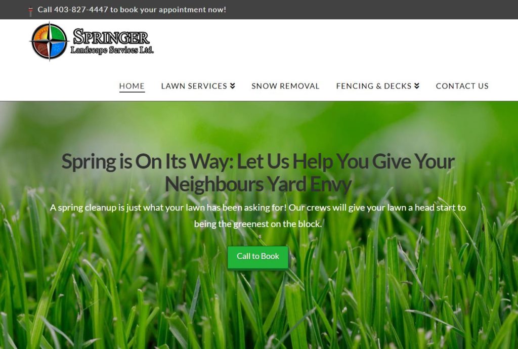 Springer Landscape Services Ltd.'s Homepage