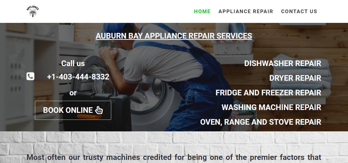 Auburn Bay Appliance Repair homepage