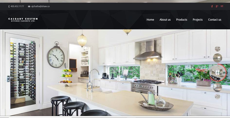 Calgary Custom Kitchen Cabinets' Homepage