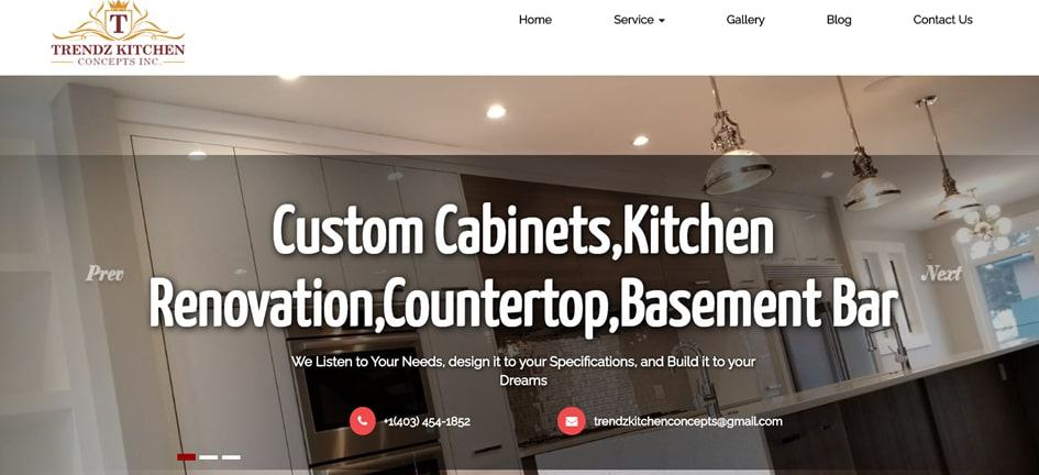 Trendz Kitchen Concepts' Homepage