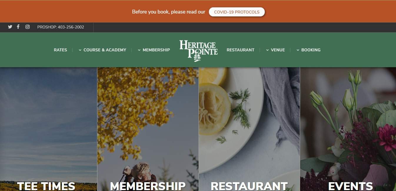 Heritage Pointe Golf Club's Homepage