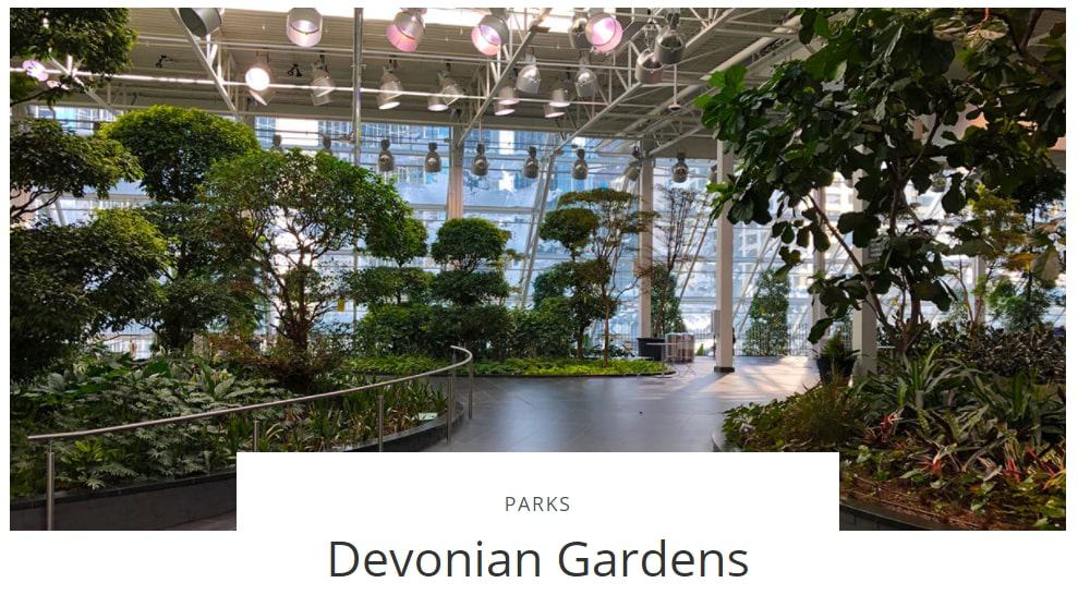Devonian Gardens' Homepage