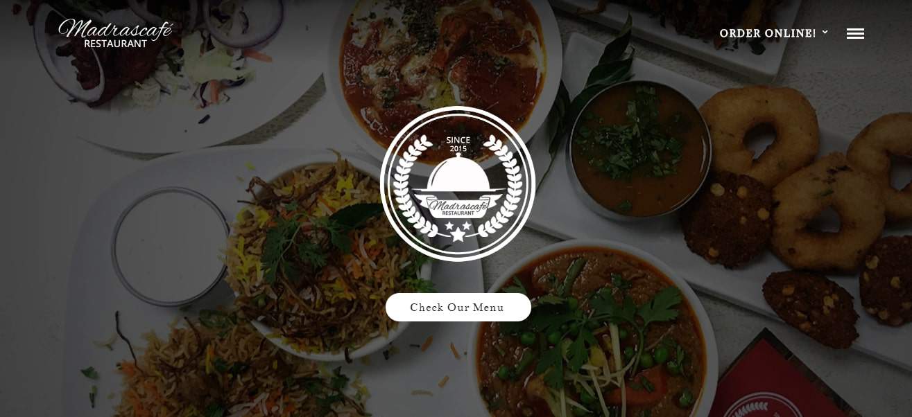 Madras Cafe's Homepage