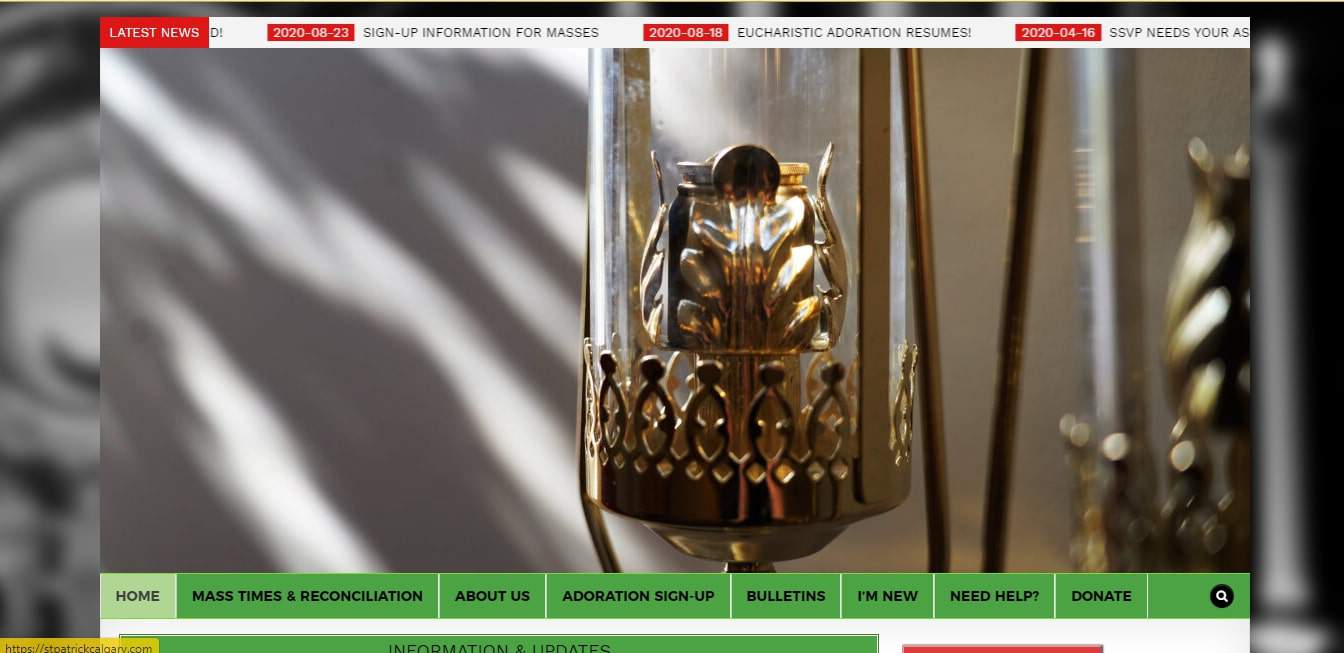 St. Patrick's Parish Church's Homepage