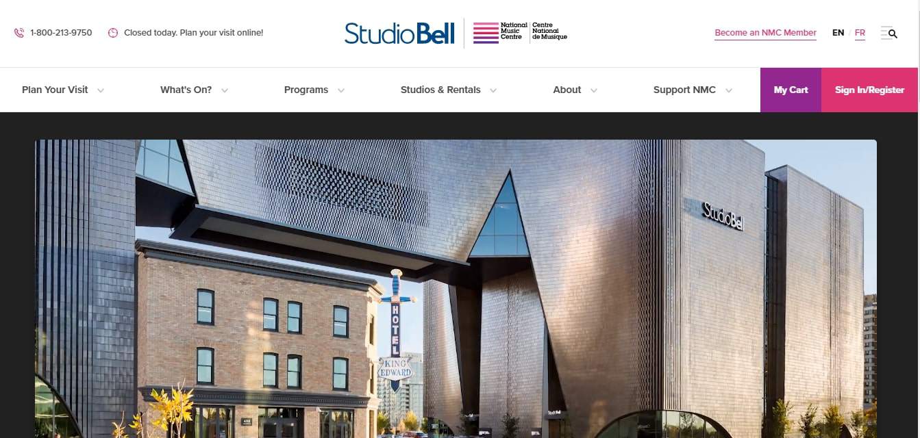 Enjoying Music with Studio Bell's Homepage