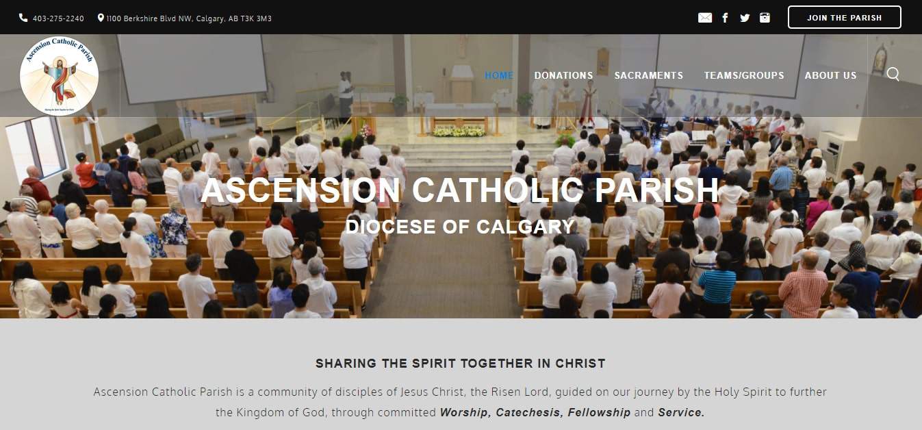 Ascension Catholic Parish's Homepage