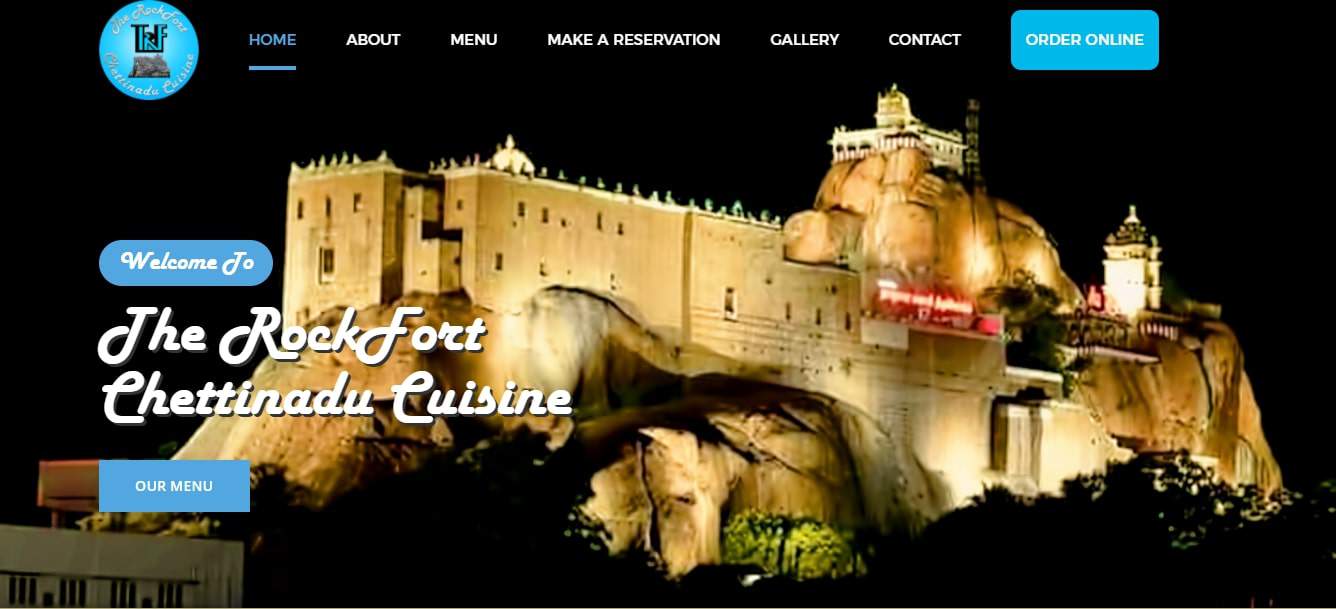 The RockFort Chettinadu and Indian Cuisine's Homepage