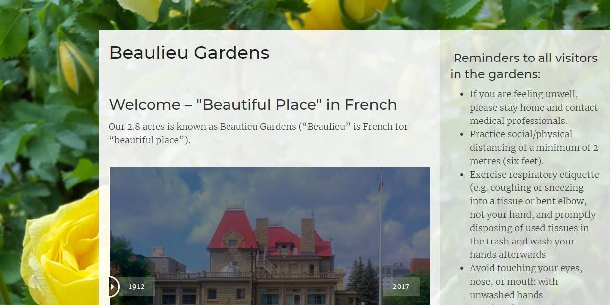 Beaulieu Gardens' Homepage