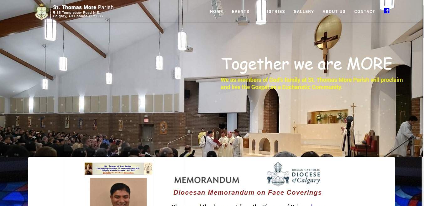St. Thomas More Parish's Homepage