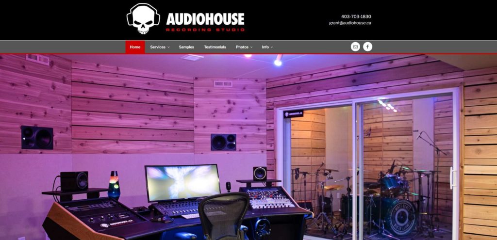 Audiohouse Recording Studio's Homepage