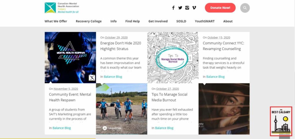 Canadian Mental Health Association's Homepage