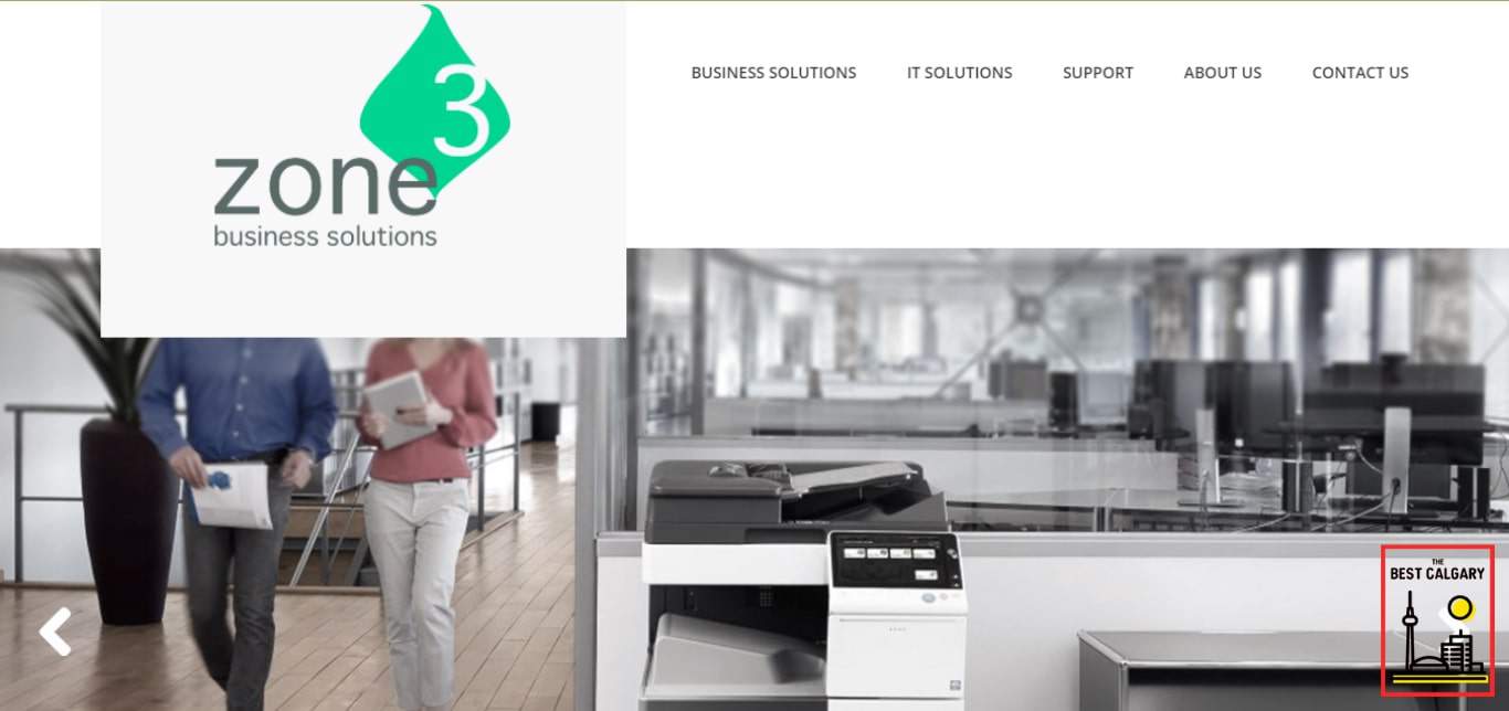 Zone 3 Business Solutions' Homepage