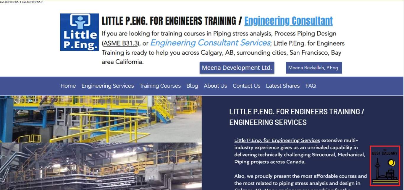 Little P.Eng. For Engineering Services / Training's Homepage