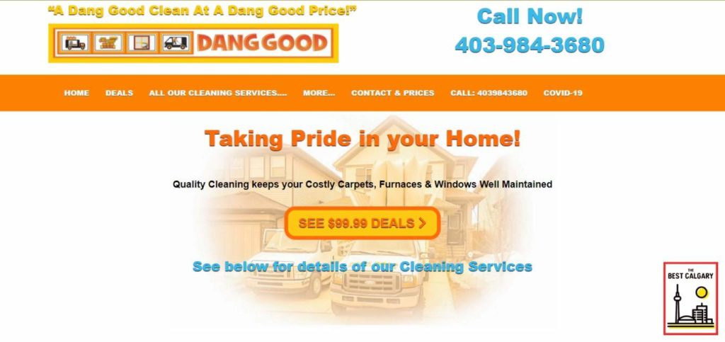 Dang Good Carpet and Furnace Cleaning's Homepage