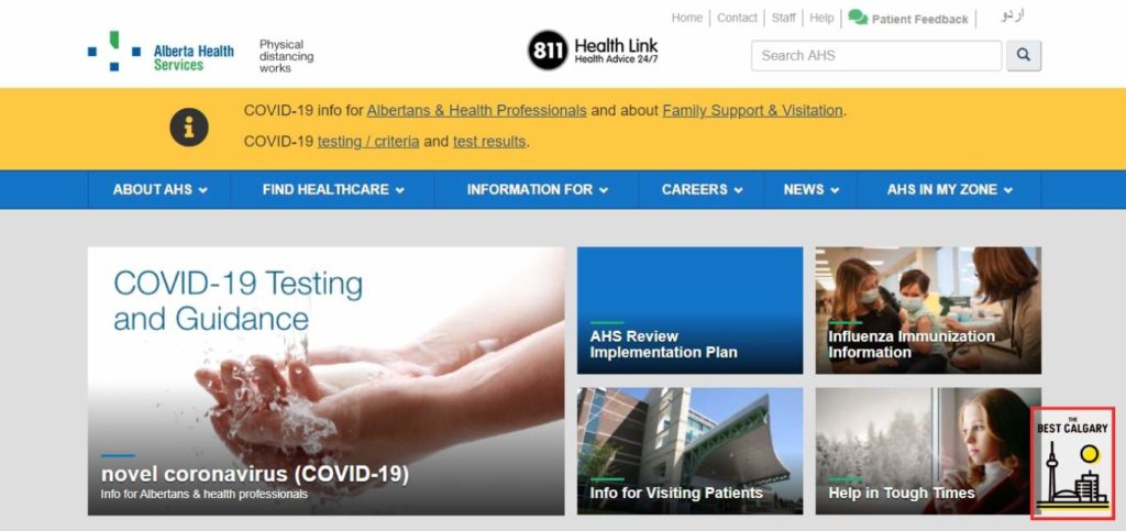 South Calgary Health Centre's Homepage