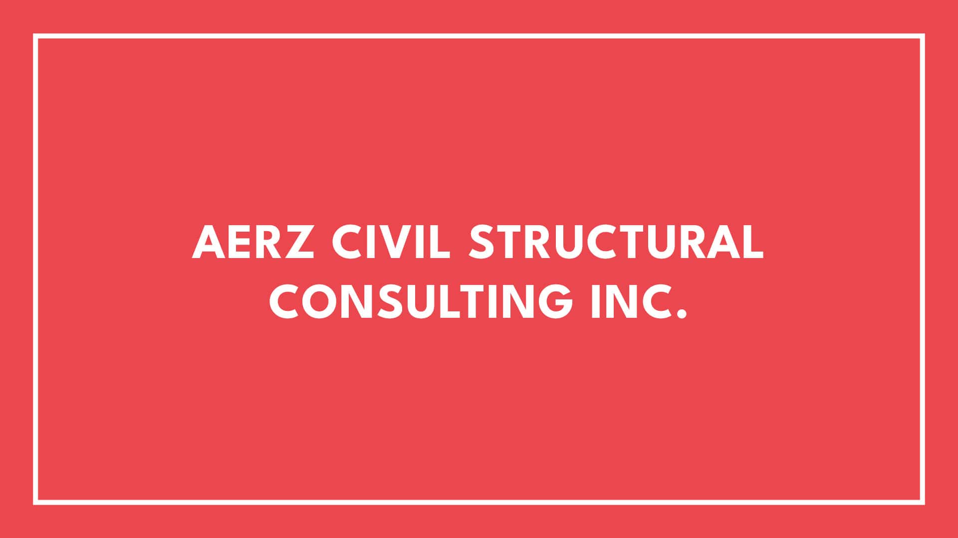 AERZ Civil Structural Consulting Inc.'s Banner