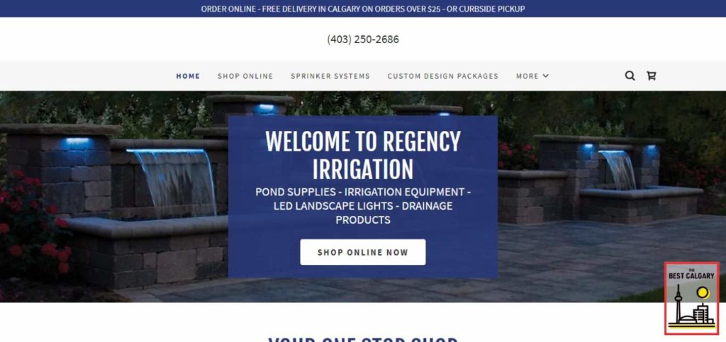 Regency Irrigation Ltd.'s Homepage