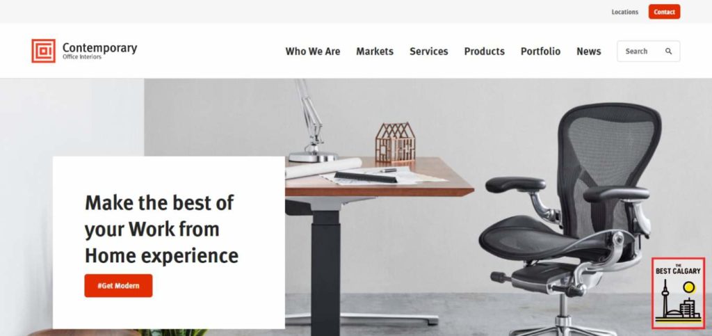 Contemporary Office Interiors' Homepage