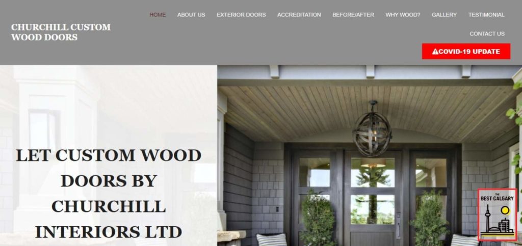 Churchill Custom Wood Doors' Homepage
