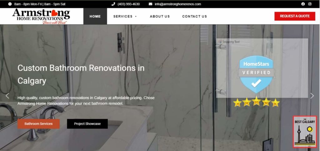 Armstrong Home Renovations' Homepage