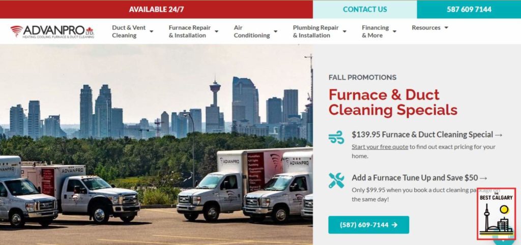 Advanpro - Heating, Cooling, Furnace & Duct Cleaning's Homepage