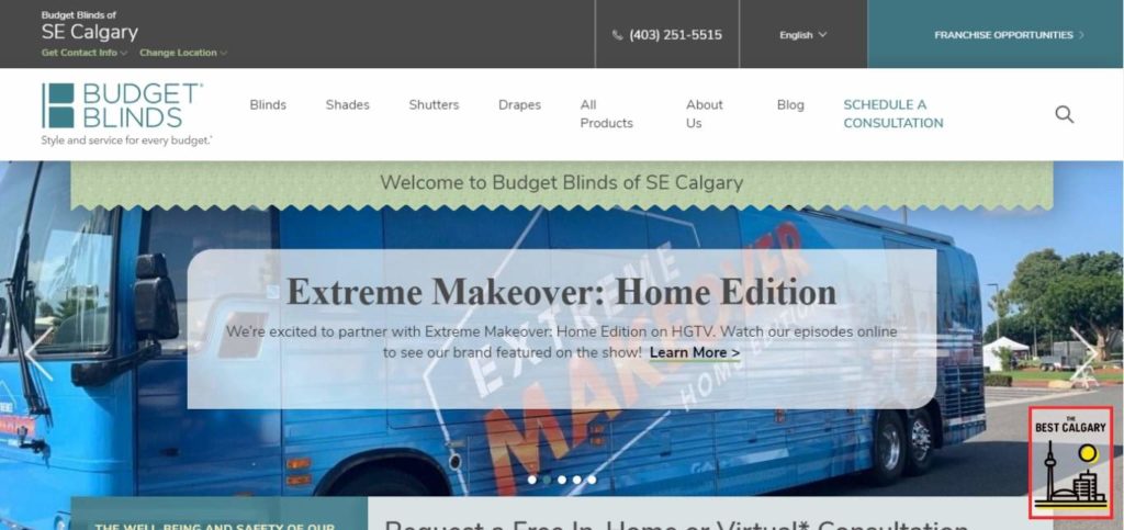 Budget Blinds of South East Calgary's Homepage