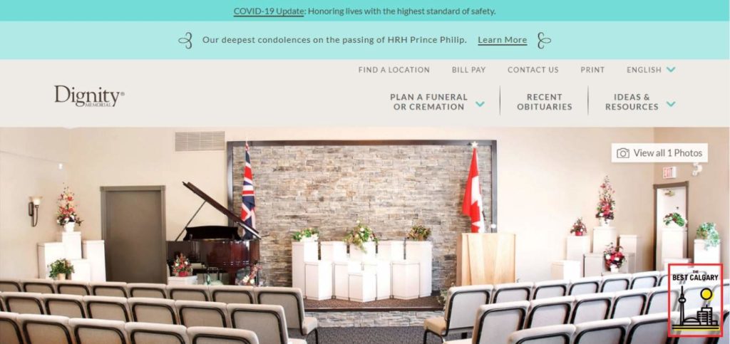 South Calgary Funeral Centre and Crematorium's Homepage