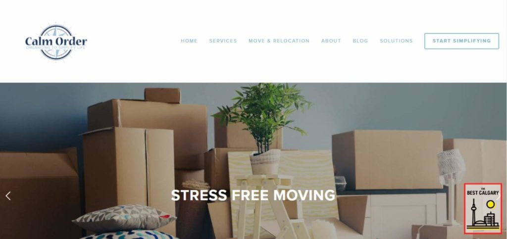 Calm Order - Organizing To Simplify Life's Homepage
