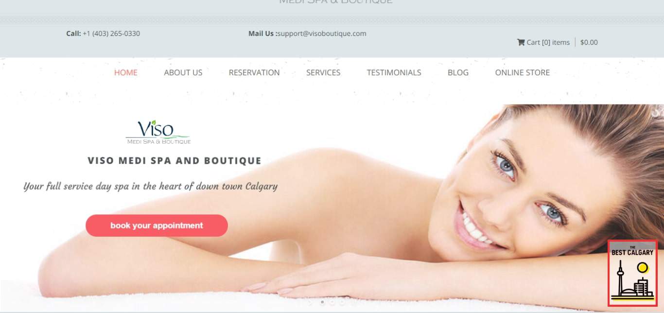 Homepage von Viso Medi Spa & Boutique