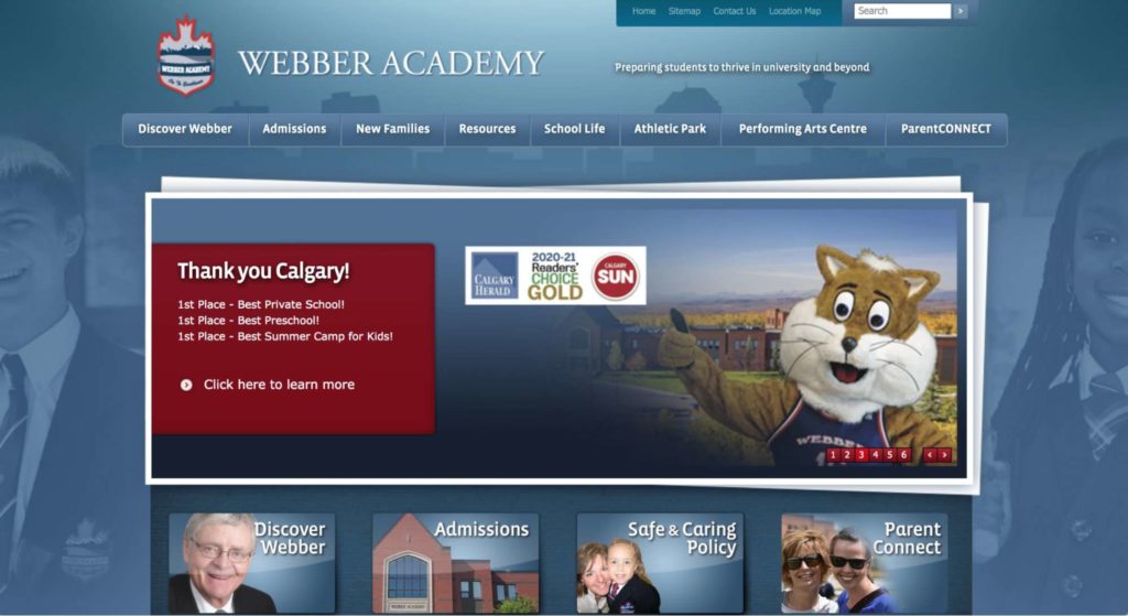 Webber Academy's Homepage
