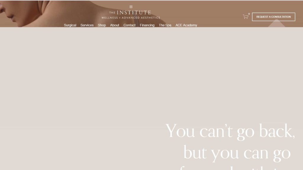 The Institute of Wellness x Advanced Aesthetics' Homepage