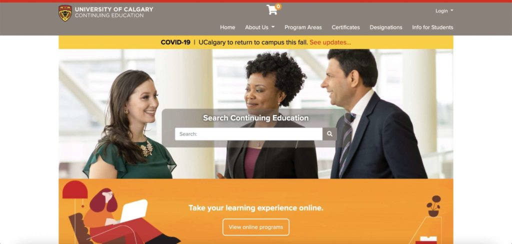University of Calgary: Continuing Education's Homepage