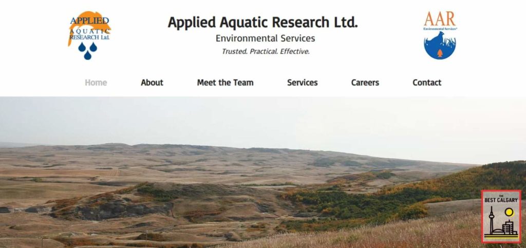 Applied Aquatic Research Ltd's Homepage