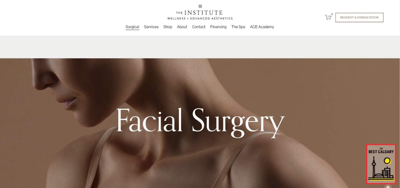 The Institute of Wellness x Advanced Aesthetics' Homepage
