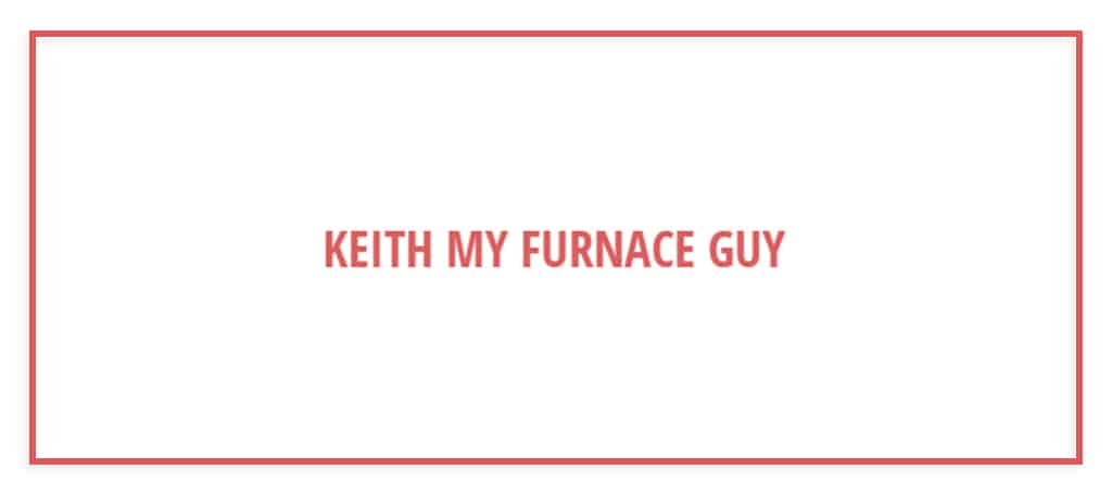 Keith My Furnace Guy's Banner