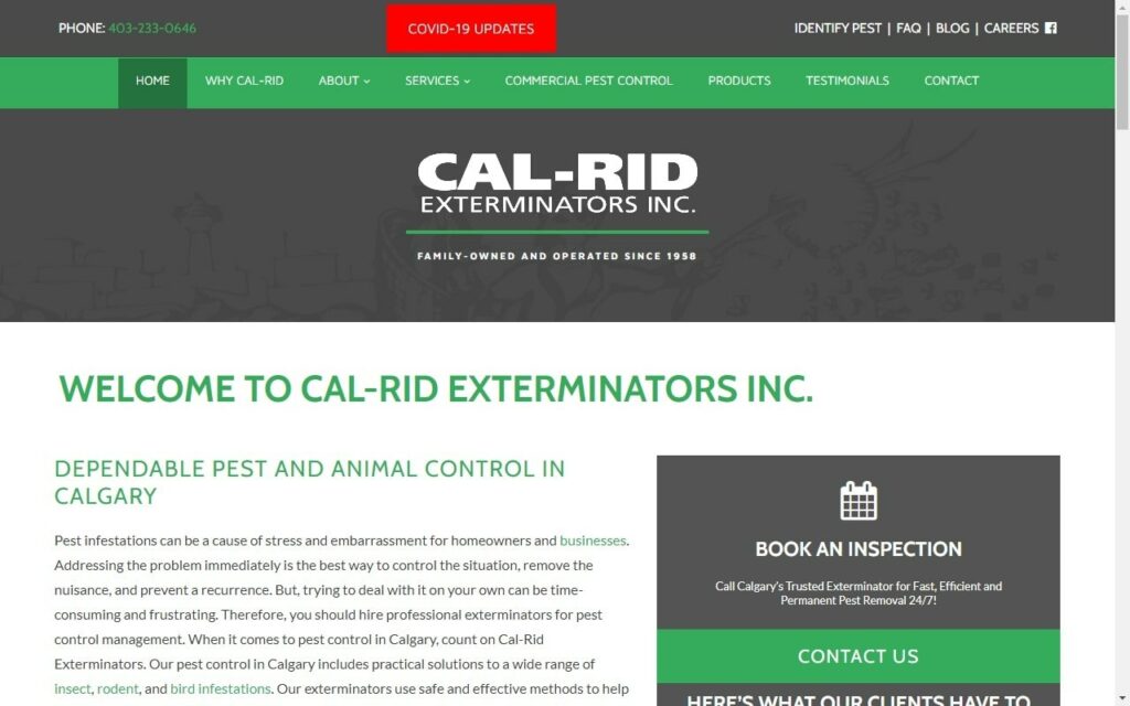 Cal-Rid Exterminators Inc Homepage