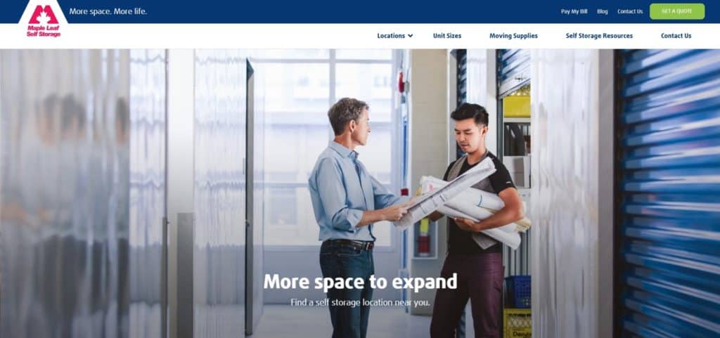 Maple Leaf Storage's Homepage