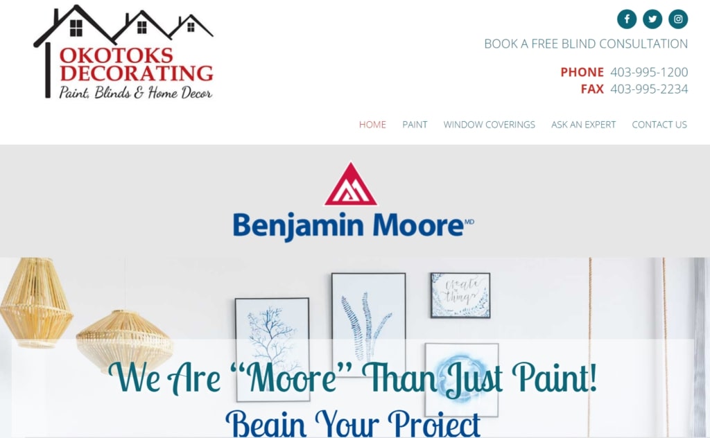 Okotoks Decorating's homepage