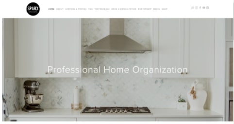 Sparx Organizing's homepage